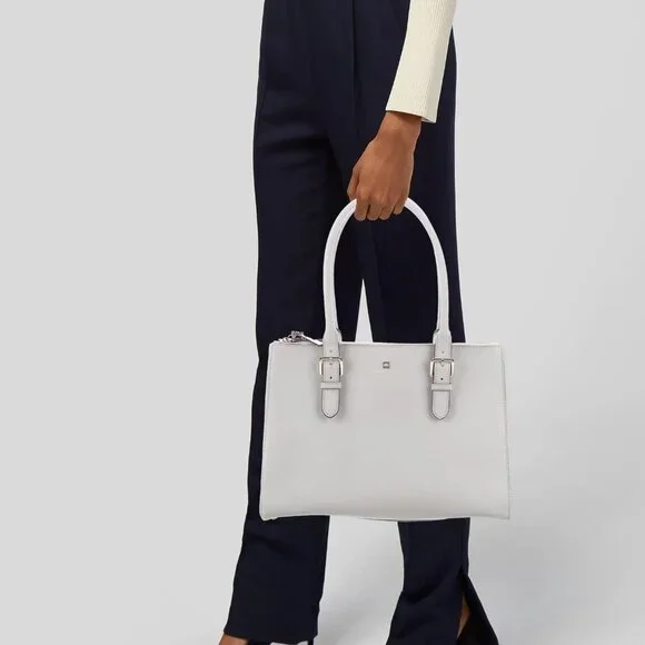 Kate Spade NY Charlotte Street Reena Tote Bag Stone Ice Gray Shoulder Purse - Picture 1 of 16